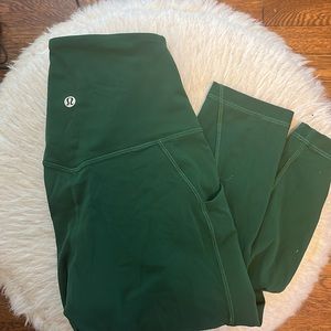 Green Lululemon pocket align leggings